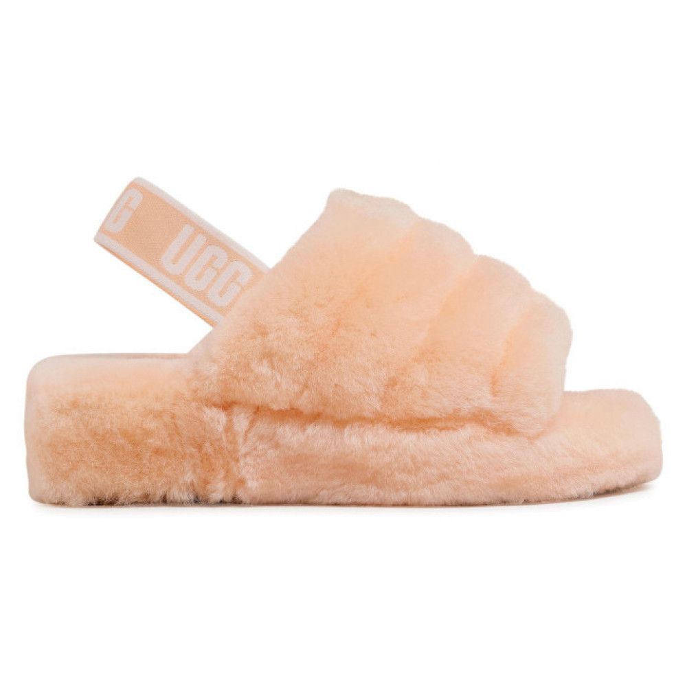 Women's Slippers UGG Fluff Yeah Slide Peach Fuzz | Apia
