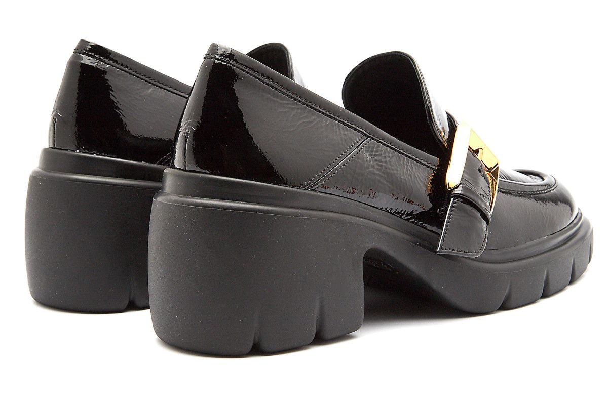 Women's Platform Loafers HOGL 4-104414 Black Marten | Apia
