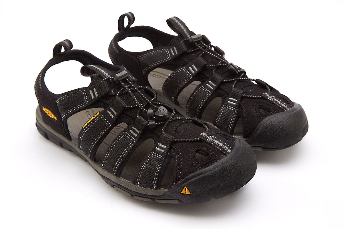 Men's Sport Sandals KEEN Clearwater CNX Black/Gargoyle | Apia