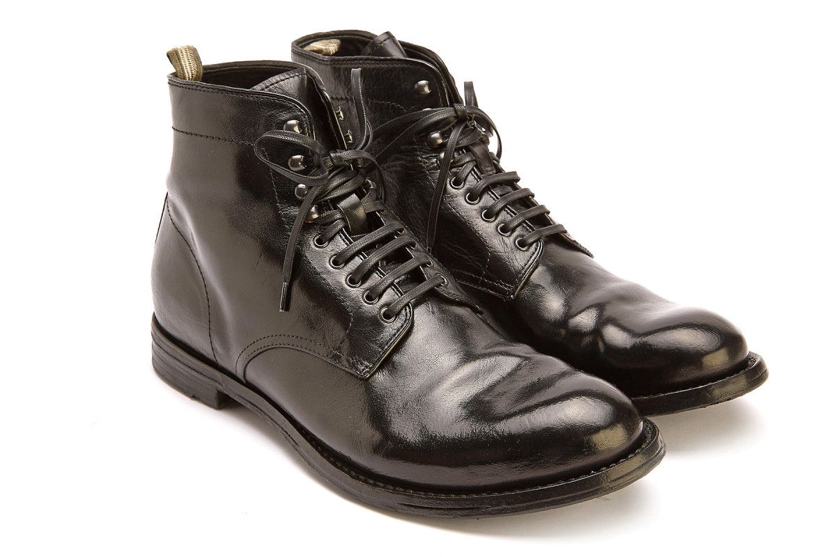 Forfatter generation tælle Men's Lace Up Boots OFFICINE CREATIVE Anatomia 13 Nero | Apia