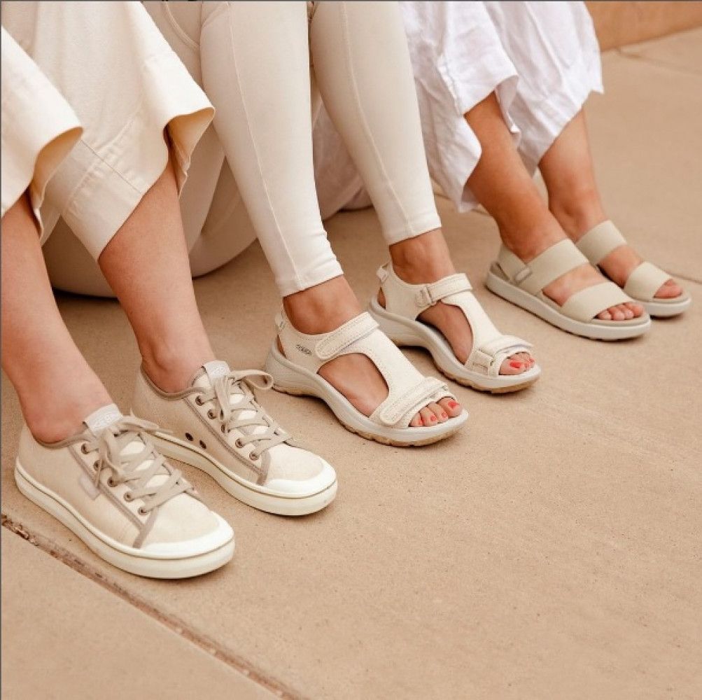 Women's Sandals KEEN Elle Backstrap White/Vapor | Apia