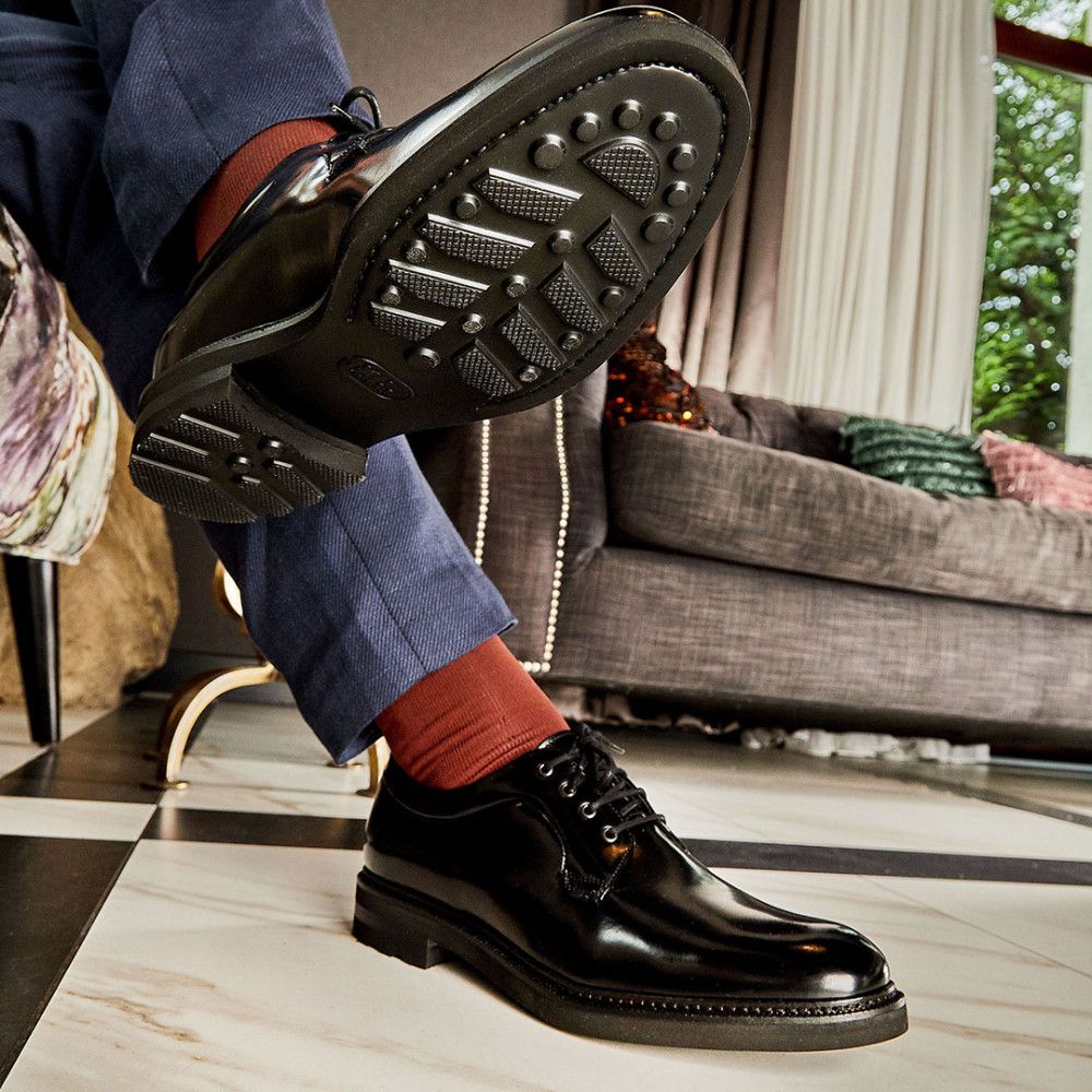 Men's Derby Shoes APIA Sintra Polido Black | Apia
